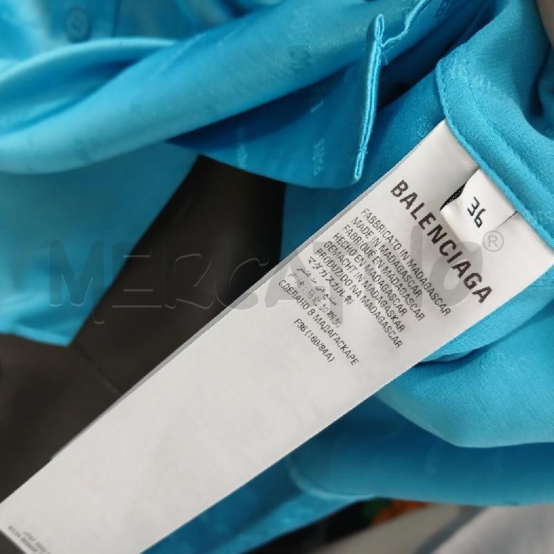 CAMICIA BALENCIAGA BLU | Mercatino dell'Usato Roma garbatella 5