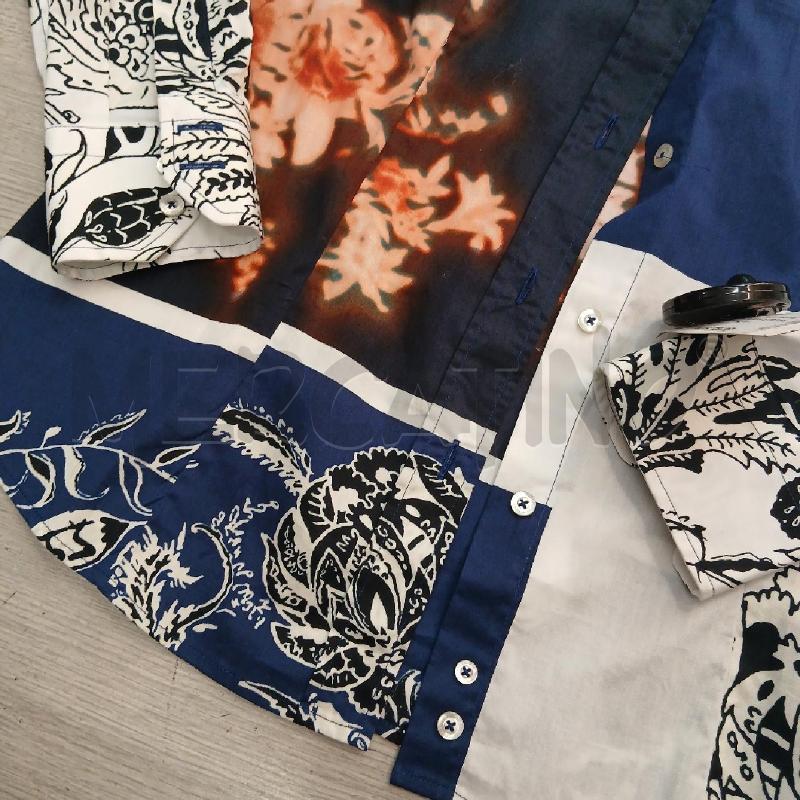 CAMICIA DONNA ETRO BLU BIANCO NERO  | Mercatino dell'Usato Roma garbatella 3