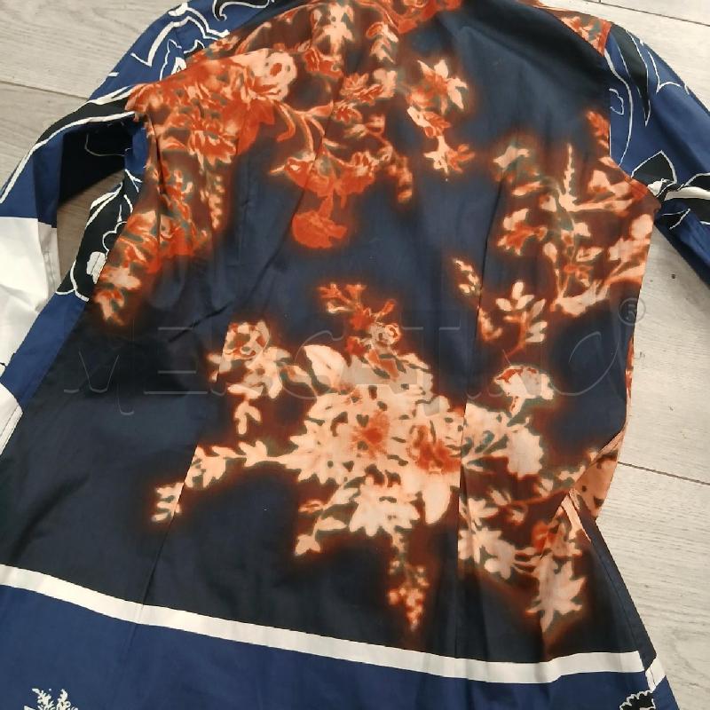 CAMICIA DONNA ETRO BLU BIANCO NERO  | Mercatino dell'Usato Roma garbatella 4