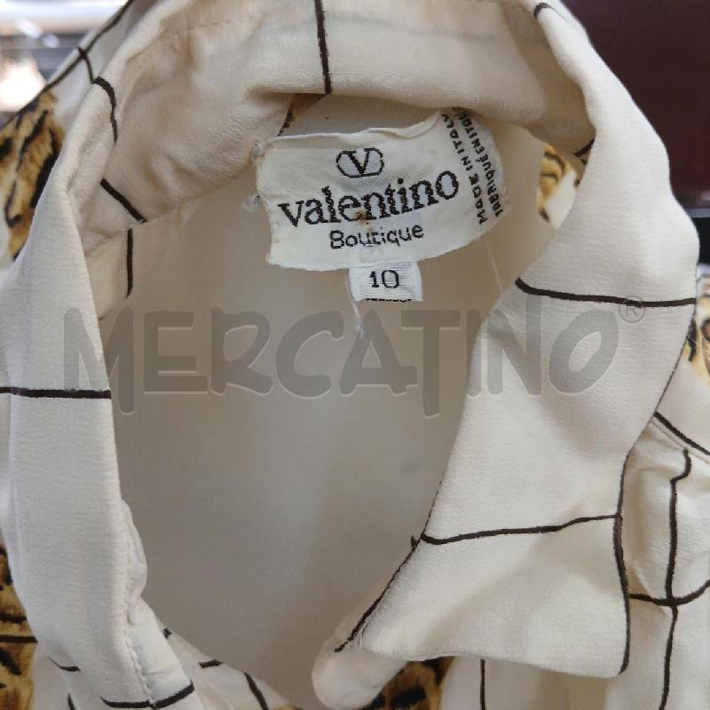CAMICIA DONNA VALENTINO BEIGE BANDE LEOPARDATO | Mercatino dell'Usato Roma garbatella 4