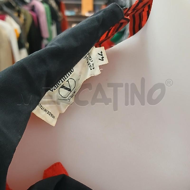CAMICIA DONNA VALENTINO ROSSO NERO RIGHINE | Mercatino dell'Usato Roma garbatella 3