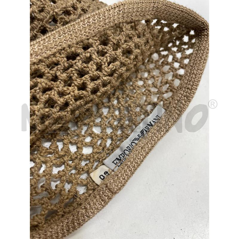 CAPPELLO D EMPORIO ARMANI RETE BEIGE | Mercatino dell'Usato Roma garbatella 2