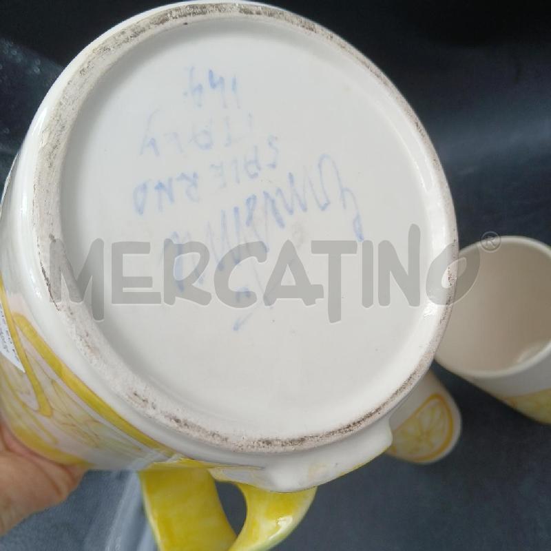 CARAFFA + BICCHIERI ERNESTINE LIMONI | Mercatino dell'Usato Roma garbatella 4