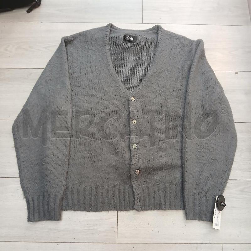 CARDIGAN UOMO STUSSY GRIGIO  | Mercatino dell'Usato Roma garbatella 1
