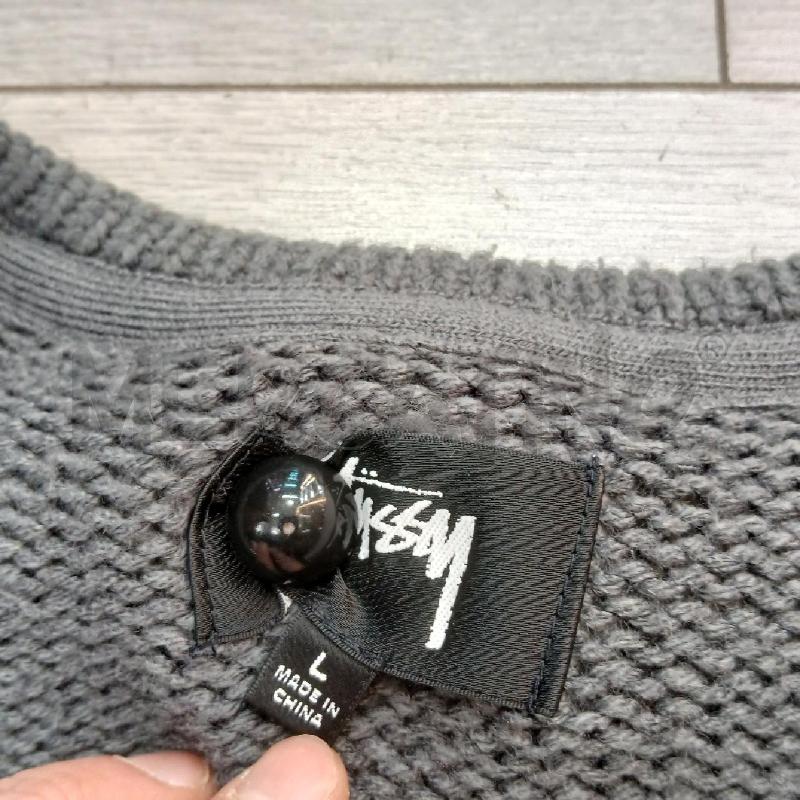 CARDIGAN UOMO STUSSY GRIGIO  | Mercatino dell'Usato Roma garbatella 2