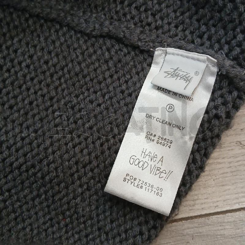 CARDIGAN UOMO STUSSY GRIGIO  | Mercatino dell'Usato Roma garbatella 5