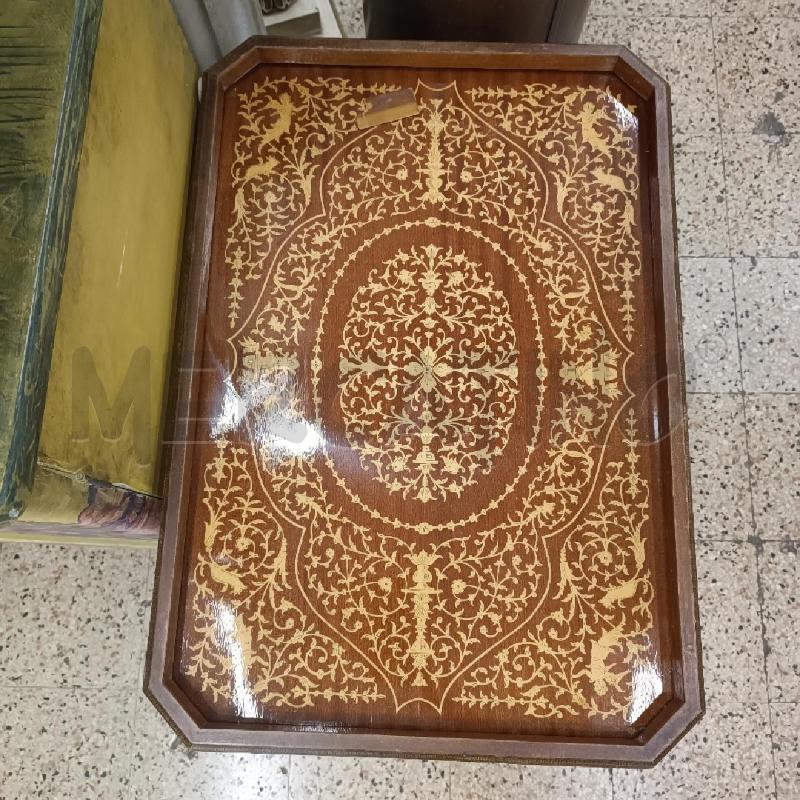 CARRELLO 2 RIPIANI INTARSIATO | Mercatino dell'Usato Roma garbatella 3