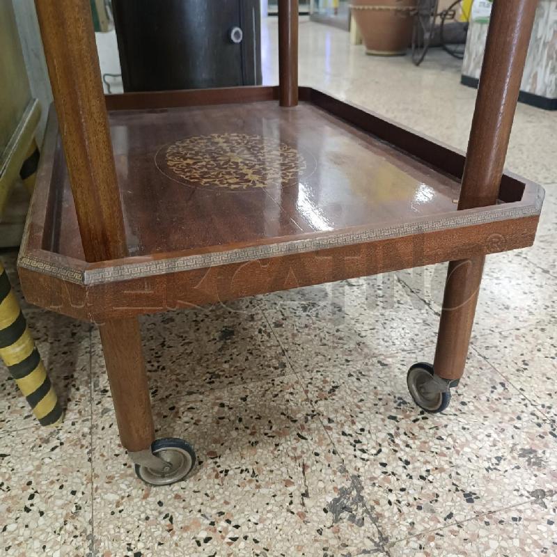 CARRELLO 2 RIPIANI INTARSIATO | Mercatino dell'Usato Roma garbatella 4