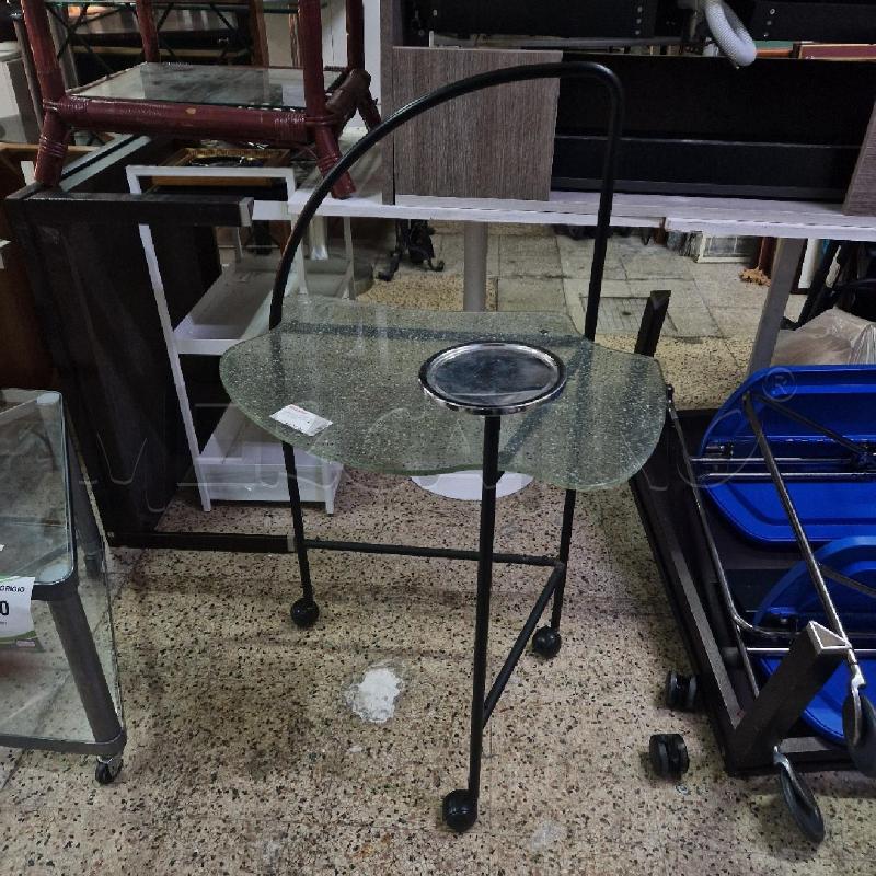 CARRELLO DESIGN 2 RIPIANI VETROO | Mercatino dell'Usato Roma garbatella 1