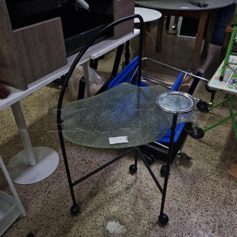 CARRELLO DESIGN 2 RIPIANI VETROO | Mercatino dell'Usato Roma garbatella 2