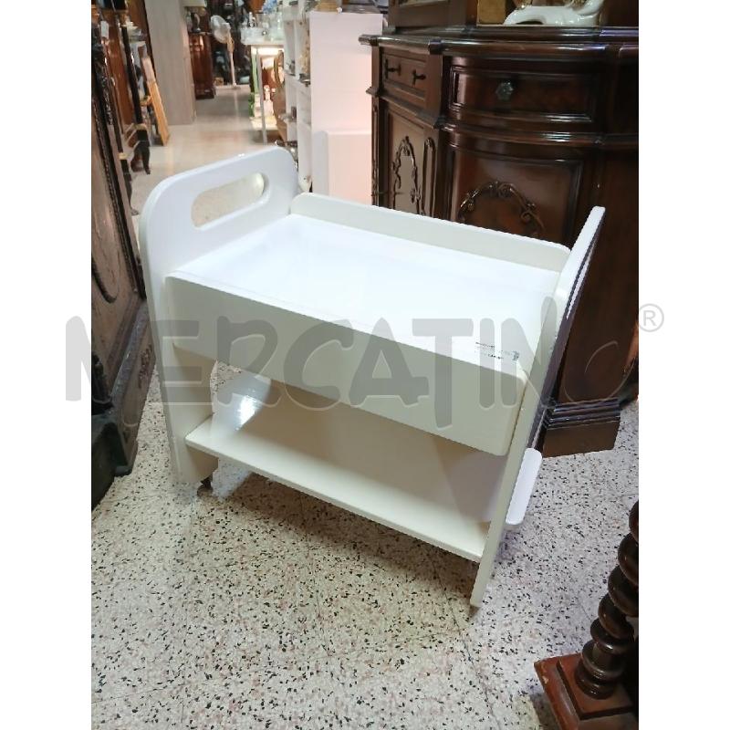 CARRELLO LACCATO BIANCO | Mercatino dell'Usato Roma garbatella 1