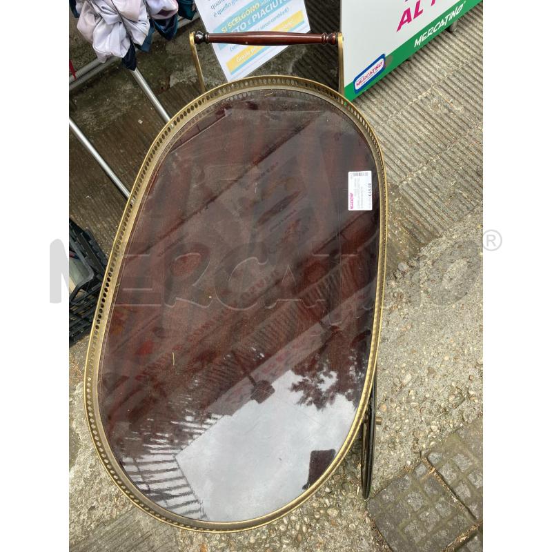 CARRELLO PORTABOTTIGLIE BORDO DORATO | Mercatino dell'Usato Roma garbatella 2