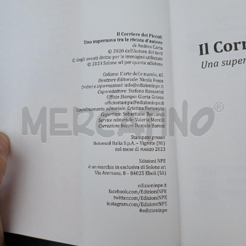 CARTA IL CORRIERE DEI PICCOLI | Mercatino dell'Usato Roma garbatella 3