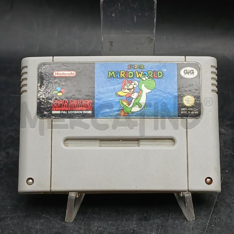CARTUCCIA SNES PAL SUPER MARIO WORLD NON TESTATA | Mercatino dell'Usato Roma garbatella 1