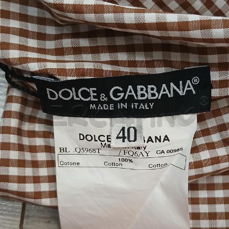 CASACCA DONNA DOLCE & GABBANA MARRONE BIANCO QUADRETTI | Mercatino dell'Usato Roma garbatella 3