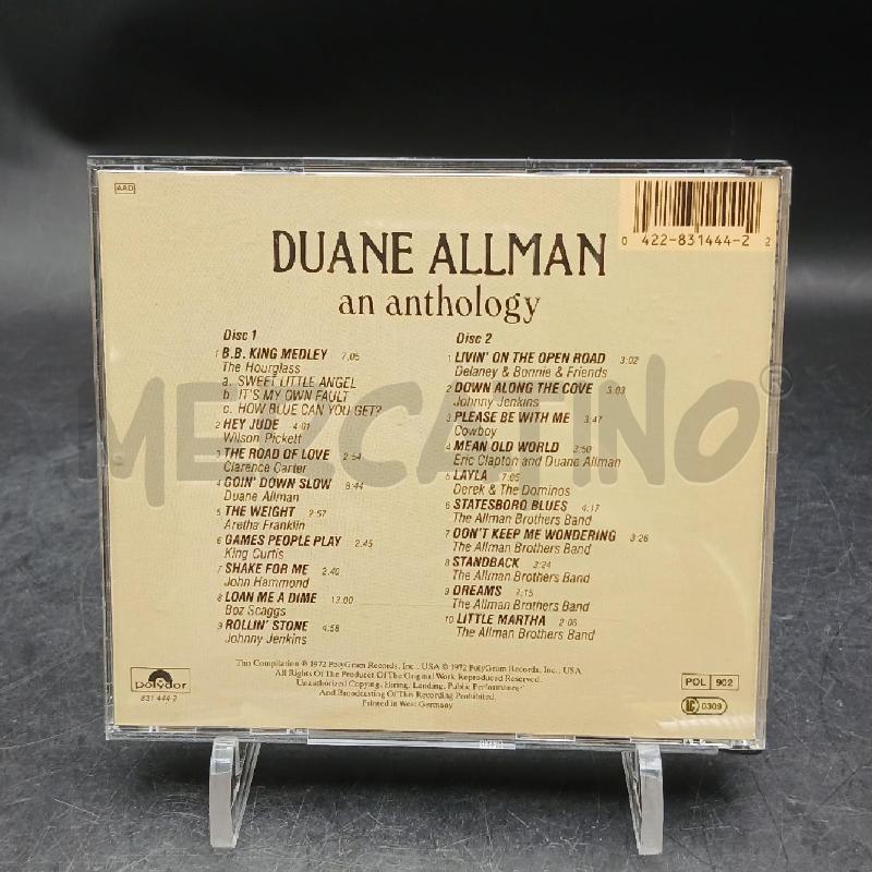 CD DUANE ALLMAN AN ANTHOLOGY | Mercatino dell'Usato Roma garbatella 2