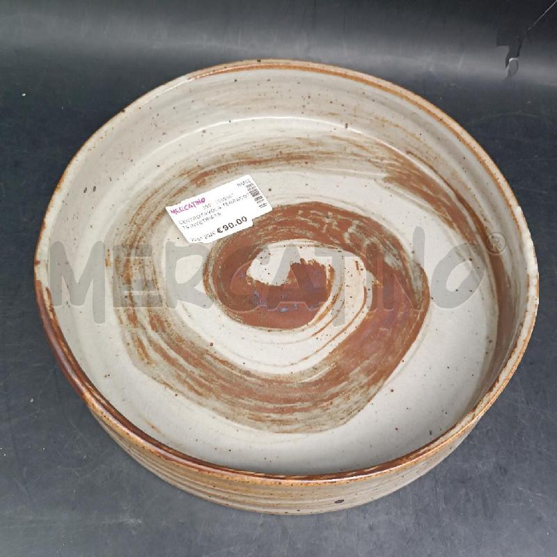 CENTROTAVOLA TERRACOTTA INVETRIATA | Mercatino dell'Usato Roma garbatella 3