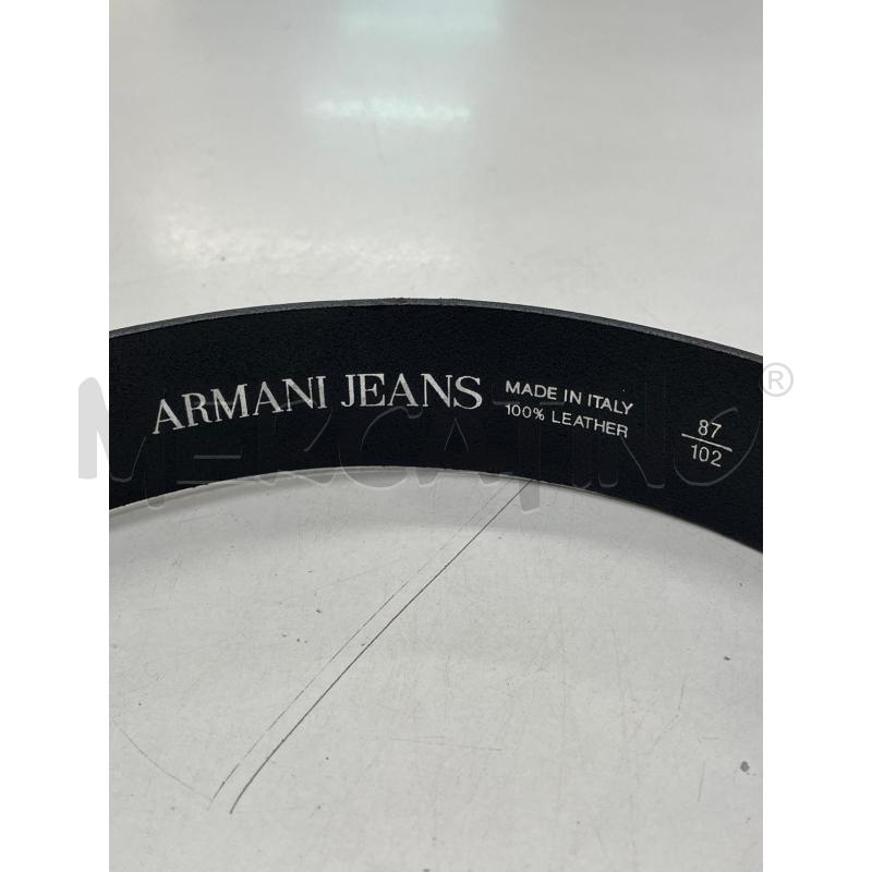CINTURA DONNA ARMANI JEANS NERO FIBBIA QUADRATO  | Mercatino dell'Usato Roma garbatella 2