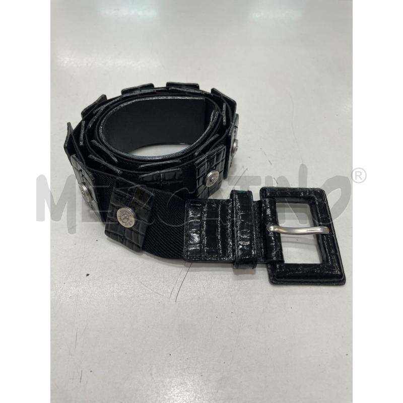 CINTURA DONNA BARRETTE ARMANI JEANS NERO BORCHIE | Mercatino dell'Usato Roma garbatella 1
