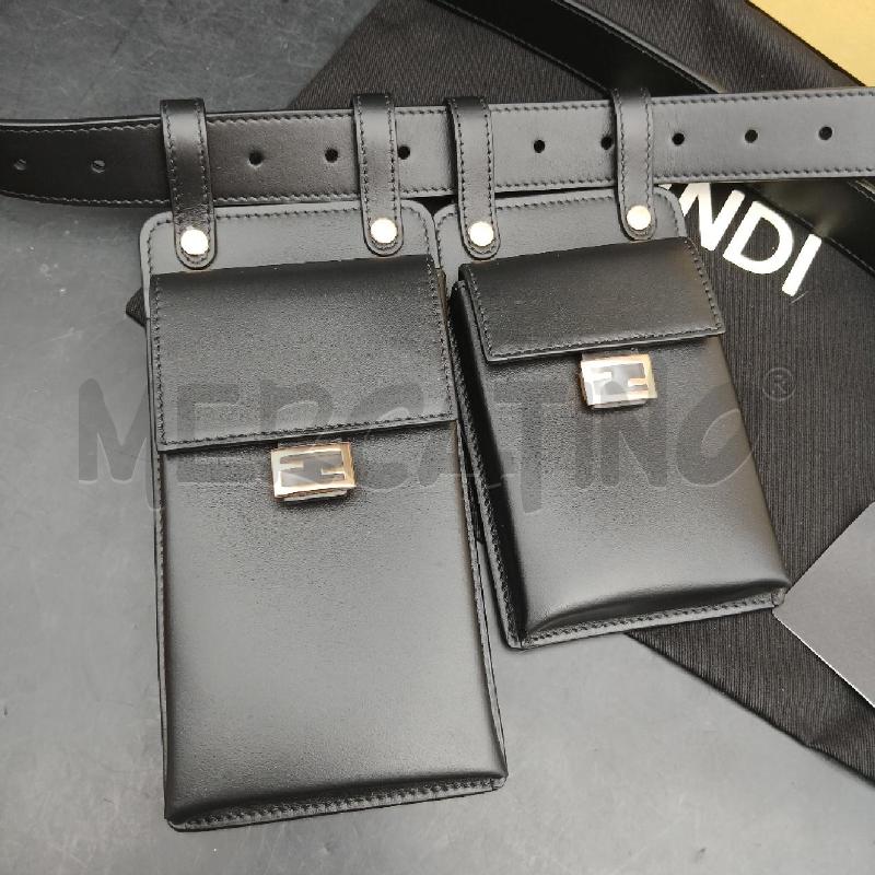 CINTURA DONNA FENDI CON BUSTINE NERO DORATO | Mercatino dell'Usato Roma garbatella 5