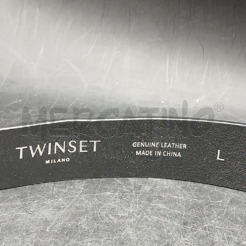 CINTURA DONNA TWINSET NERO FIBBIA METALLO  | Mercatino dell'Usato Roma garbatella 3