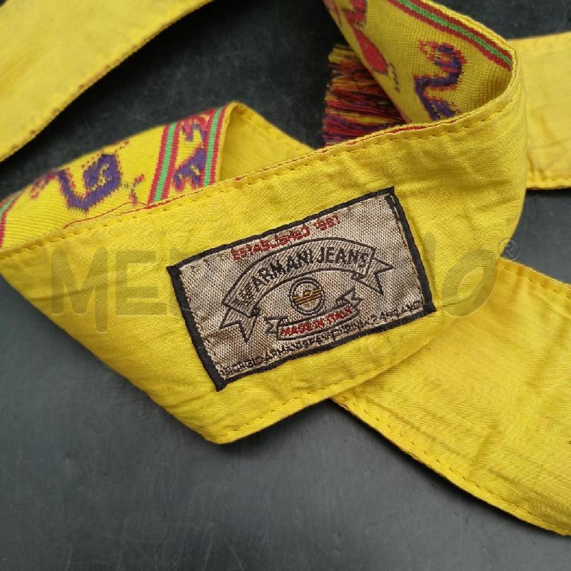 CINTURA D EMPORIO ARMANI GIALLO | Mercatino dell'Usato Roma garbatella 2