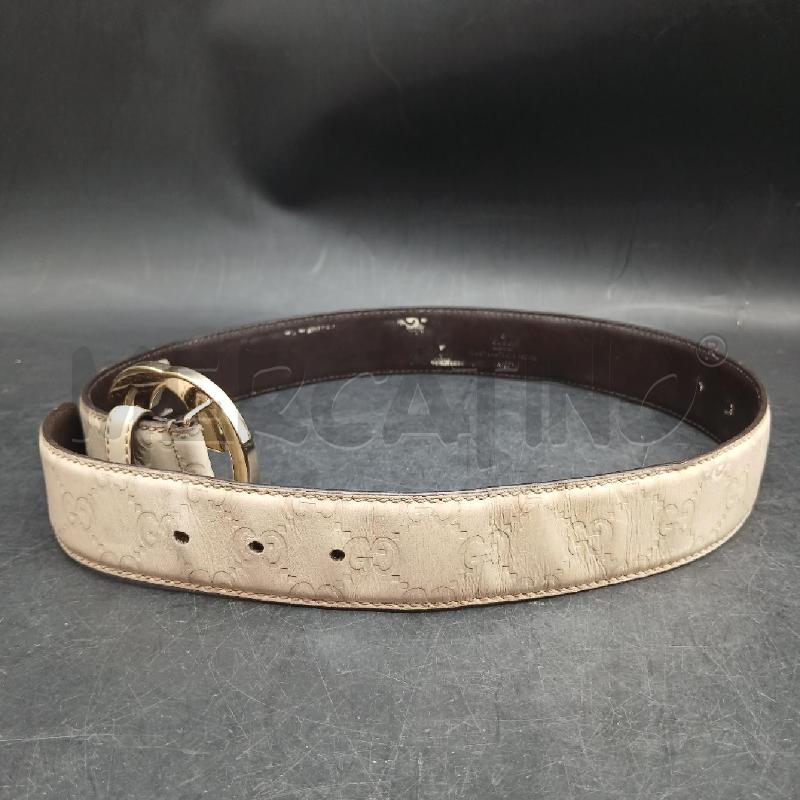 CINTURA D GUCCI BEIGE  | Mercatino dell'Usato Roma garbatella 4