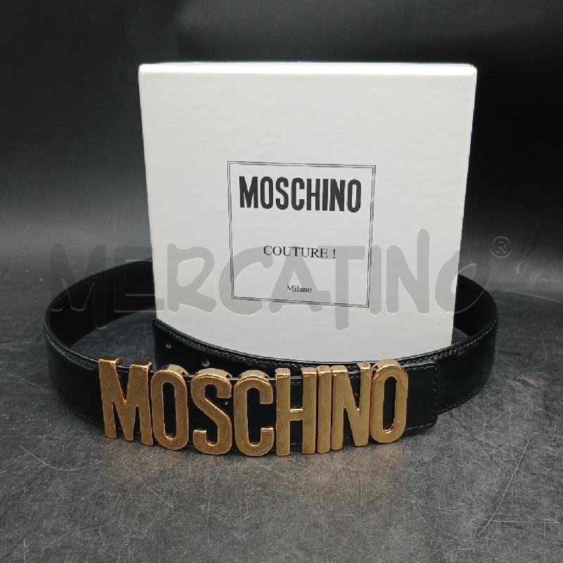 CINTURA D MOSCHINO COUTURE NERO DET DORATO  | Mercatino dell'Usato Roma garbatella 1