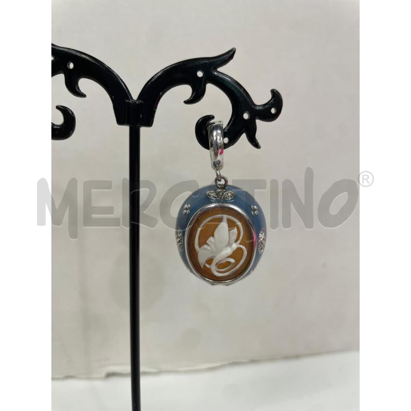 CIONDOLO ARG BLU FIORE BIANCO  | Mercatino dell'Usato Roma garbatella 1