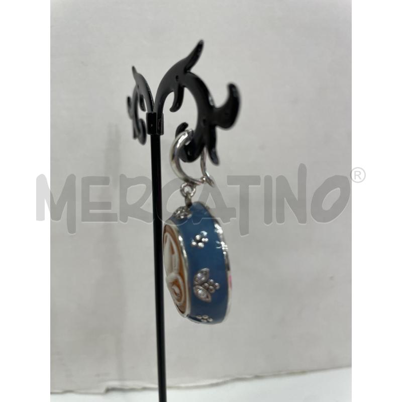 CIONDOLO ARG BLU FIORE BIANCO  | Mercatino dell'Usato Roma garbatella 2