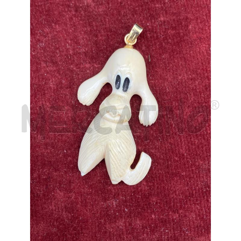CIONDOLO CANE BEIGE  | Mercatino dell'Usato Roma garbatella 1