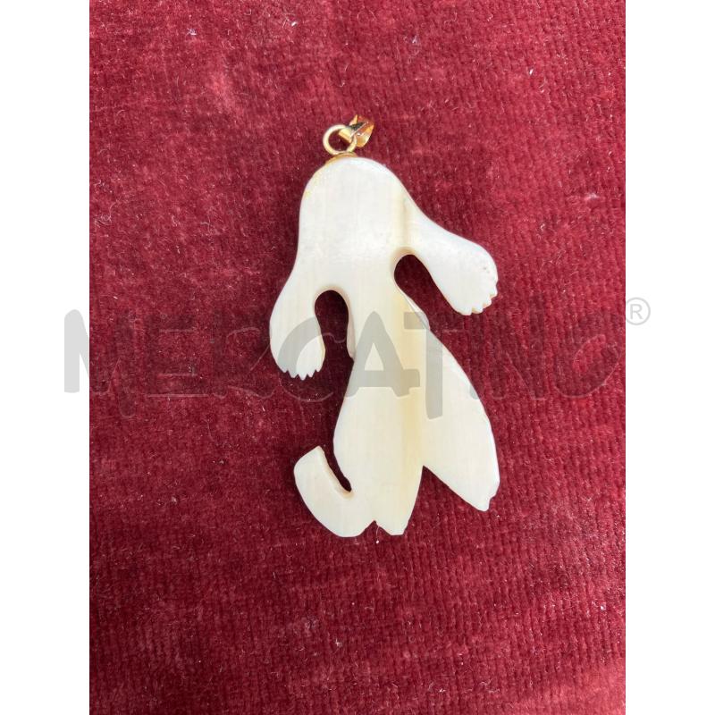 CIONDOLO CANE BEIGE  | Mercatino dell'Usato Roma garbatella 2
