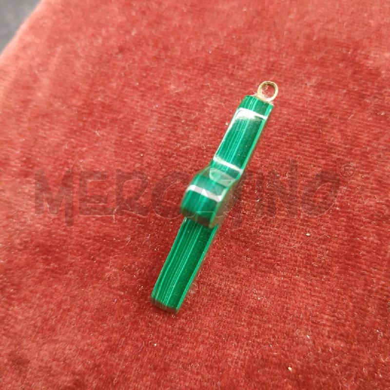 CIONDOLO CROCE MALACHITE | Mercatino dell'Usato Roma garbatella 2