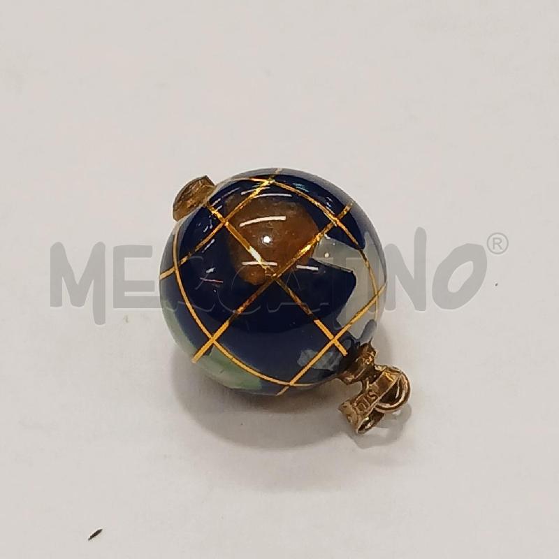 CIONDOLO MAPPAMONDO BLU | Mercatino dell'Usato Roma garbatella 2