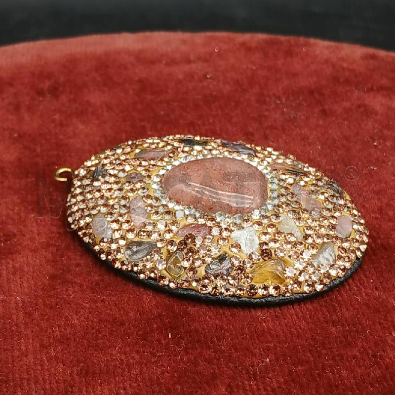 CIONDOLO PIETRA MARR STRASS DOR | Mercatino dell'Usato Roma garbatella 2