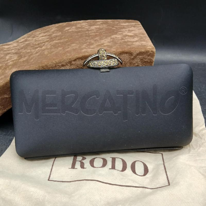 CLUTCH BAG RODO NERO  | Mercatino dell'Usato Roma garbatella 1
