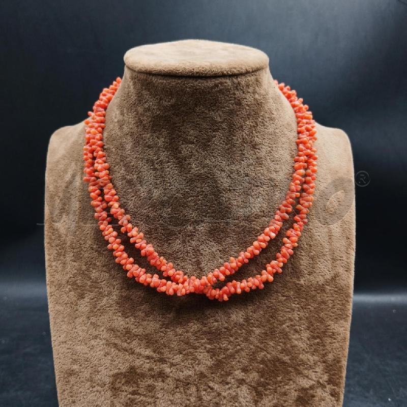 COLLANA 2 FILI CORALLINI | Mercatino dell'Usato Roma garbatella 1