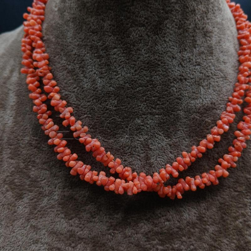 COLLANA 2 FILI CORALLINI | Mercatino dell'Usato Roma garbatella 2