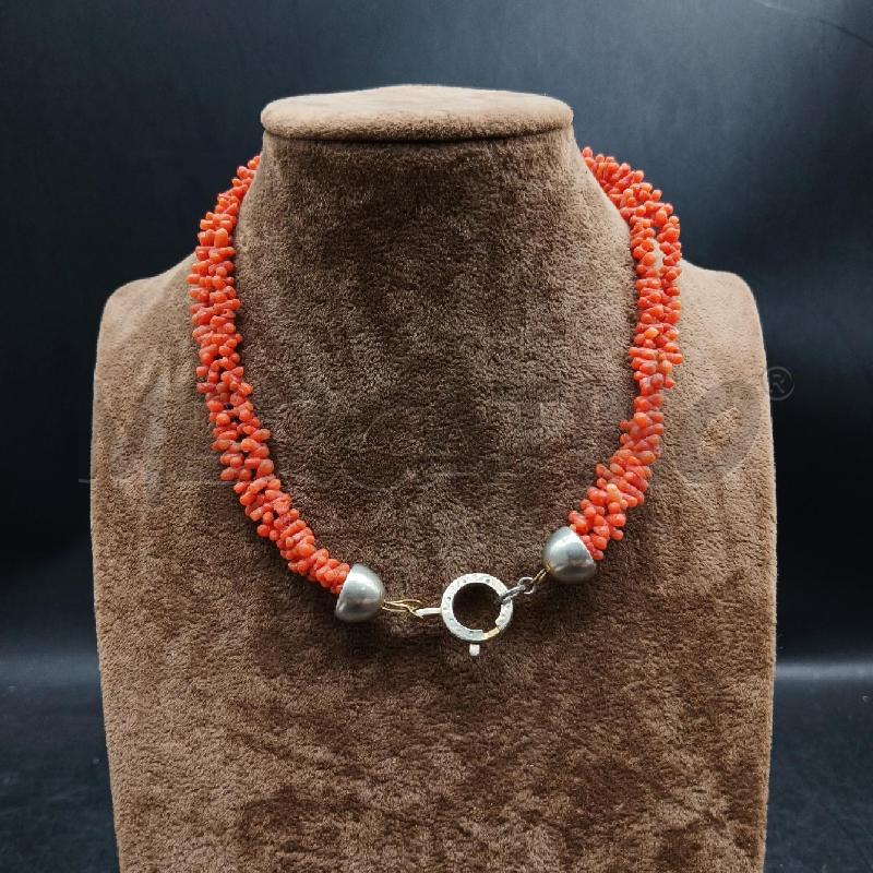 COLLANA 2 FILI CORALLINI | Mercatino dell'Usato Roma garbatella 4