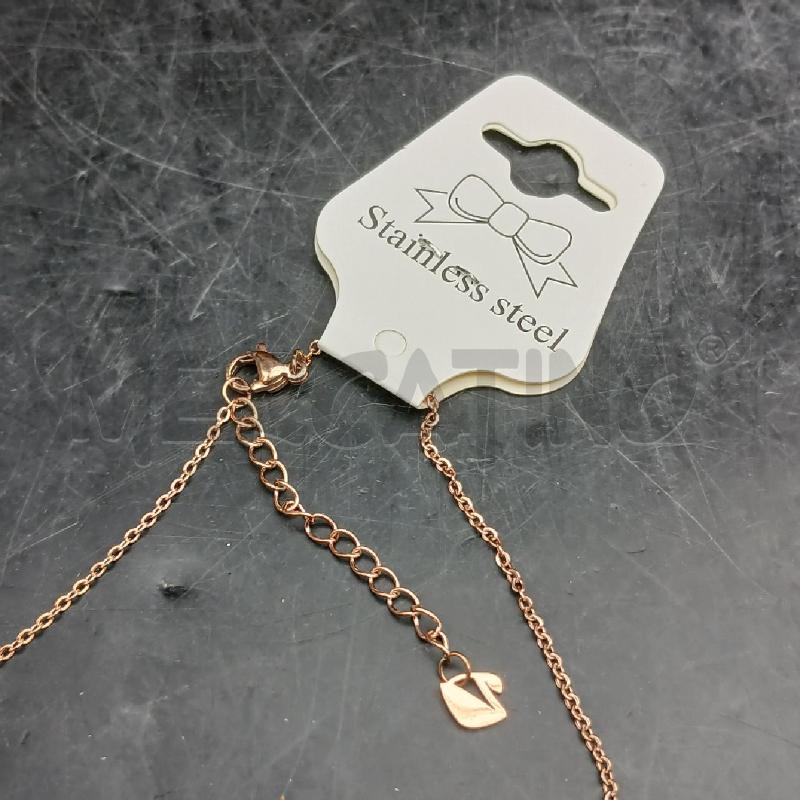 COLLANA ACC CIGNI STRASS NERO  | Mercatino dell'Usato Roma garbatella 3