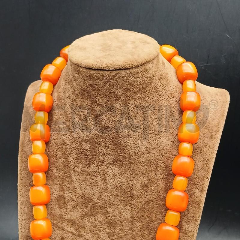 COLLANA AMBRA ASIMMETRICA | Mercatino dell'Usato Roma garbatella 3