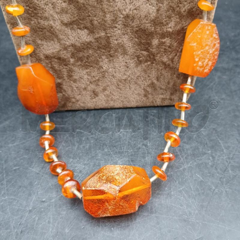 COLLANA AMBRA SASSOLINI | Mercatino dell'Usato Roma garbatella 2