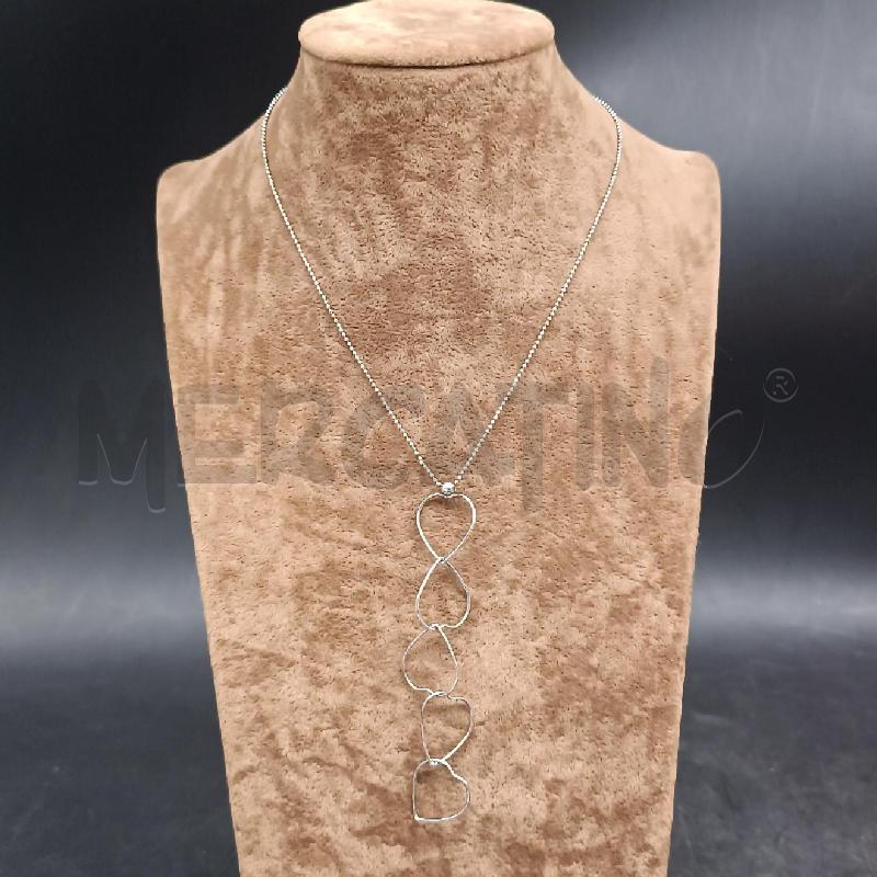 COLLANA ARG* CUORI  | Mercatino dell'Usato Roma garbatella 1