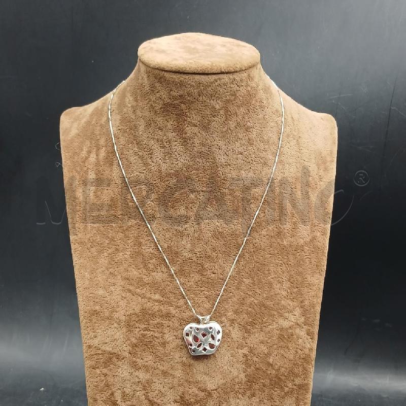 COLLANA ARG CIONDOLO MELA  | Mercatino dell'Usato Roma garbatella 1