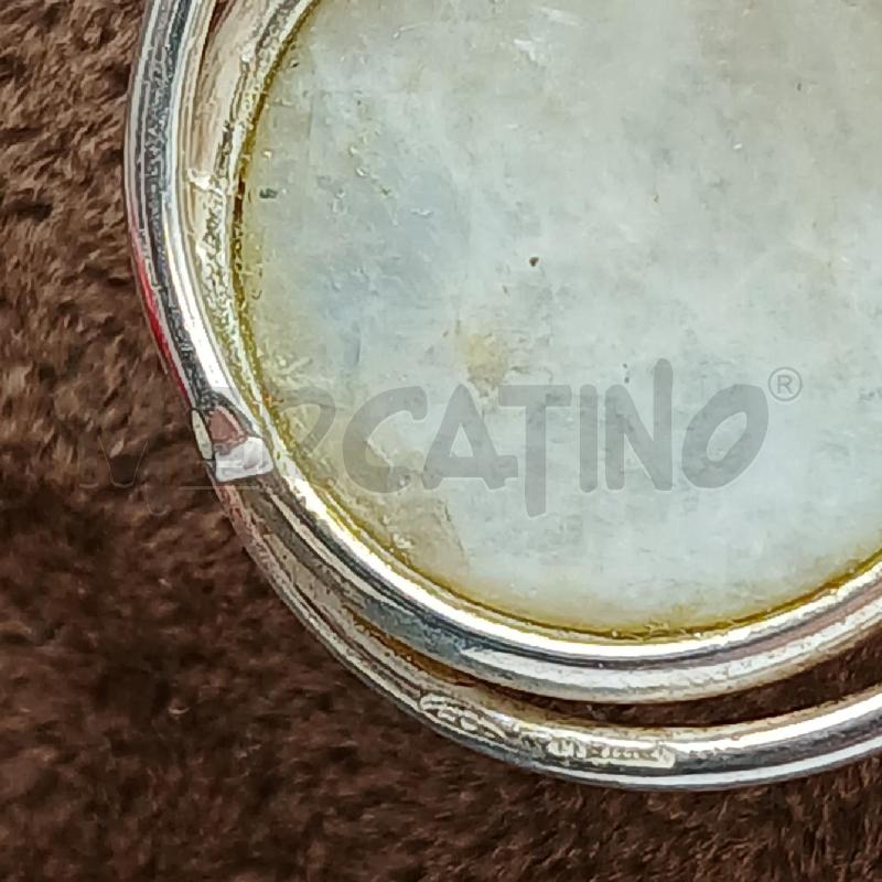 COLLANA ARG CIONDOLO PIETRA BIANCO  | Mercatino dell'Usato Roma garbatella 4