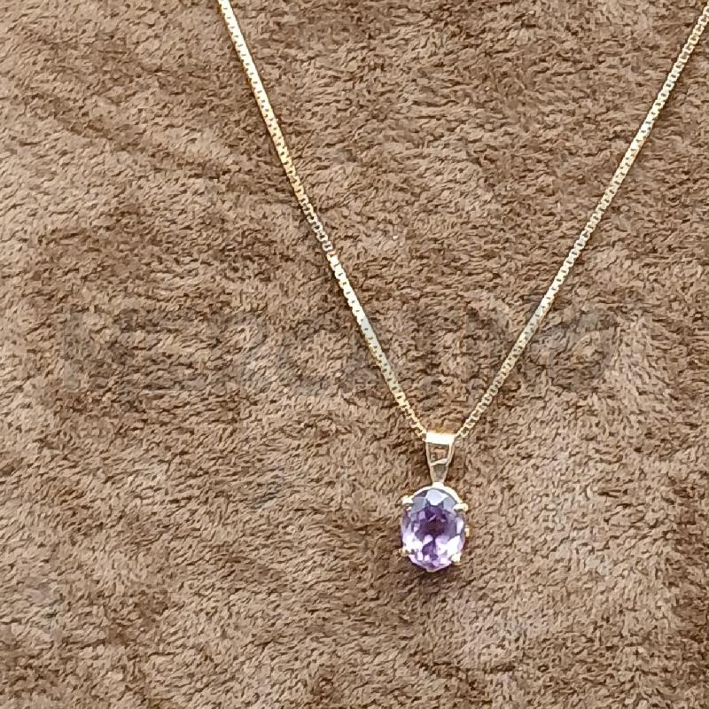 COLLANA ARG CIONDOLO PIETRA VIOLA | Mercatino dell'Usato Roma garbatella 2