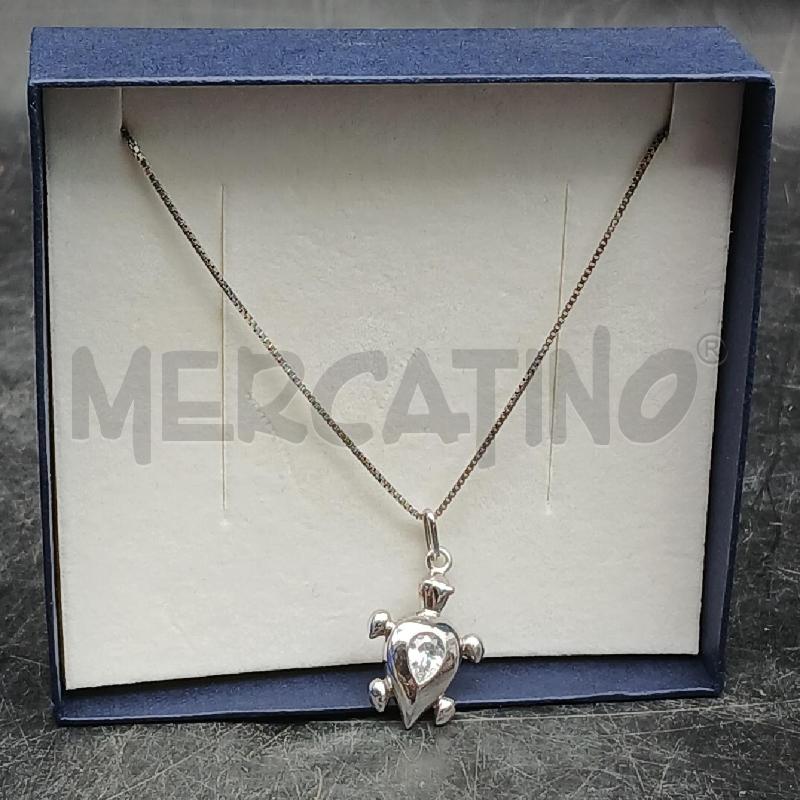 COLLANA ARG CIONDOLO TARTARUGA | Mercatino dell'Usato Roma garbatella 1