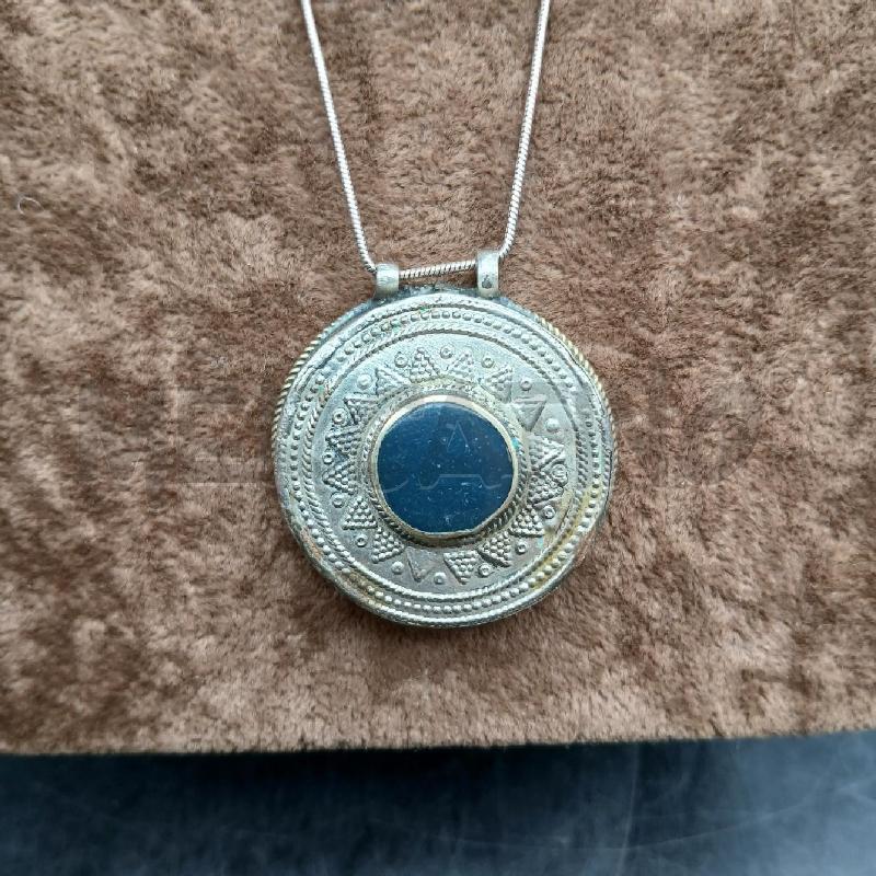 COLLANA ARG CIONDOLO TONDO  | Mercatino dell'Usato Roma garbatella 2
