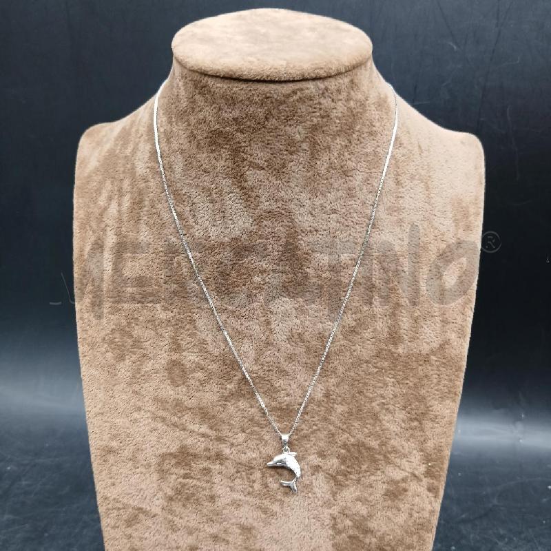 COLLANA ARG DET DELFINO  | Mercatino dell'Usato Roma garbatella 1