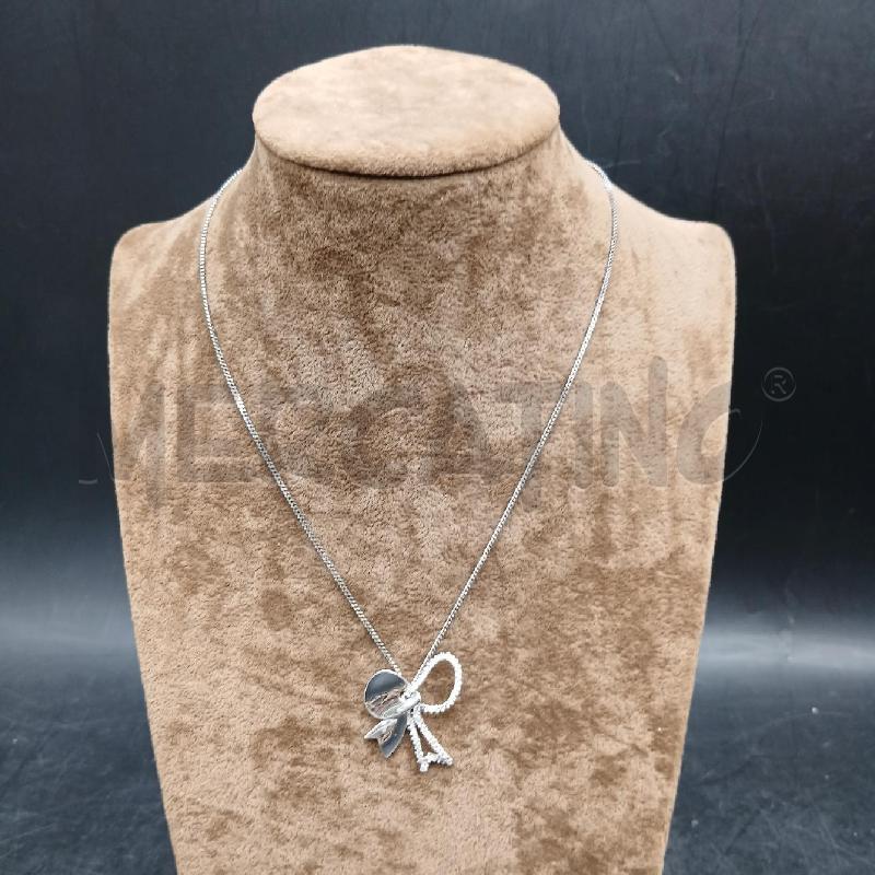 COLLANA ARG DET FIOCCO  | Mercatino dell'Usato Roma garbatella 1